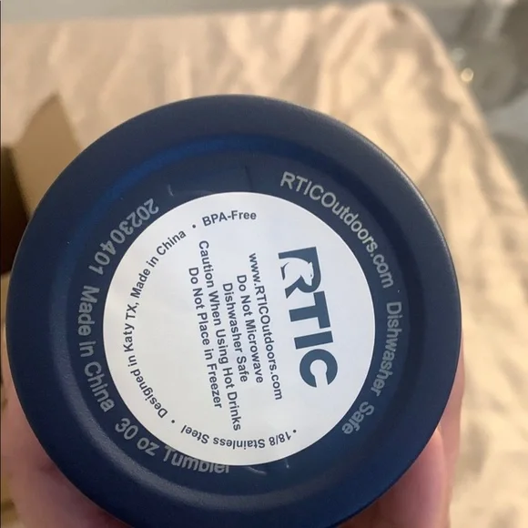 RTIC Navy Tumbler with CBP Seal - Picture 4 of 4